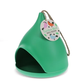 futterstation für vögel aus bambusfaser - grün futterstation für vögel aus bambusfaser - grün