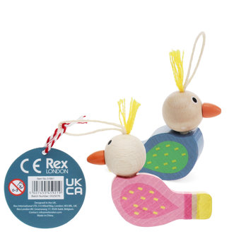 ko-ko wooden bird whistles - assorted
