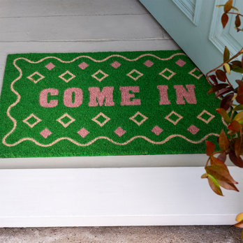 paillasson - « come in » vert