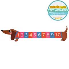 rompecabezas números - sausage dog
