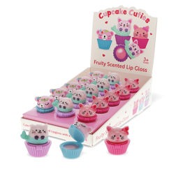 mini berry scented lip gloss (assorted) - animal friends