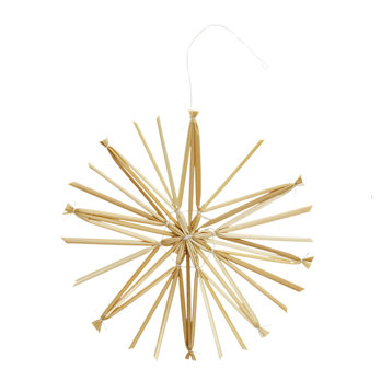 straw star decoration (15cm)