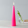 tall cone candle - bright pink