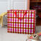 jumbo storage bag - pink gingham