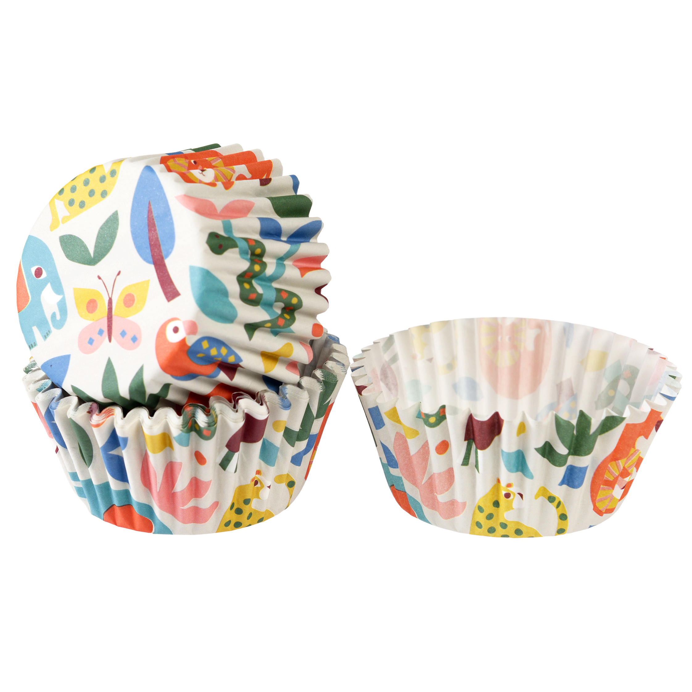 cupcake cases (pack of 50) - wild wonders