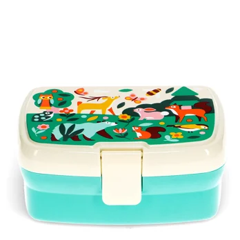 lunch box with tray - woodland lunch box with tray - woodland