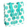 shopping bag - turquoise on white spotlight