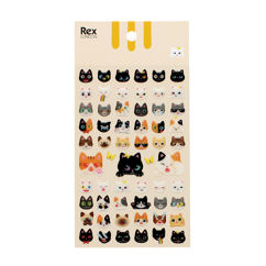 3d stickers - quirky cats