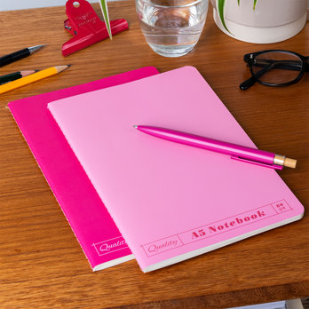 carnets a5 (lot de 2) - roses