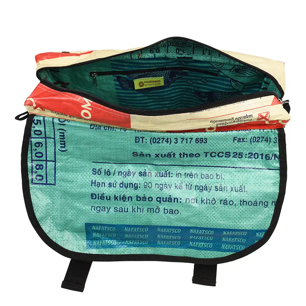 sac courrier recyclé