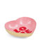 heart-shaped enamel trinket dish - love