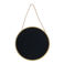 circular hanging mirror (15.5cm) - gold tone