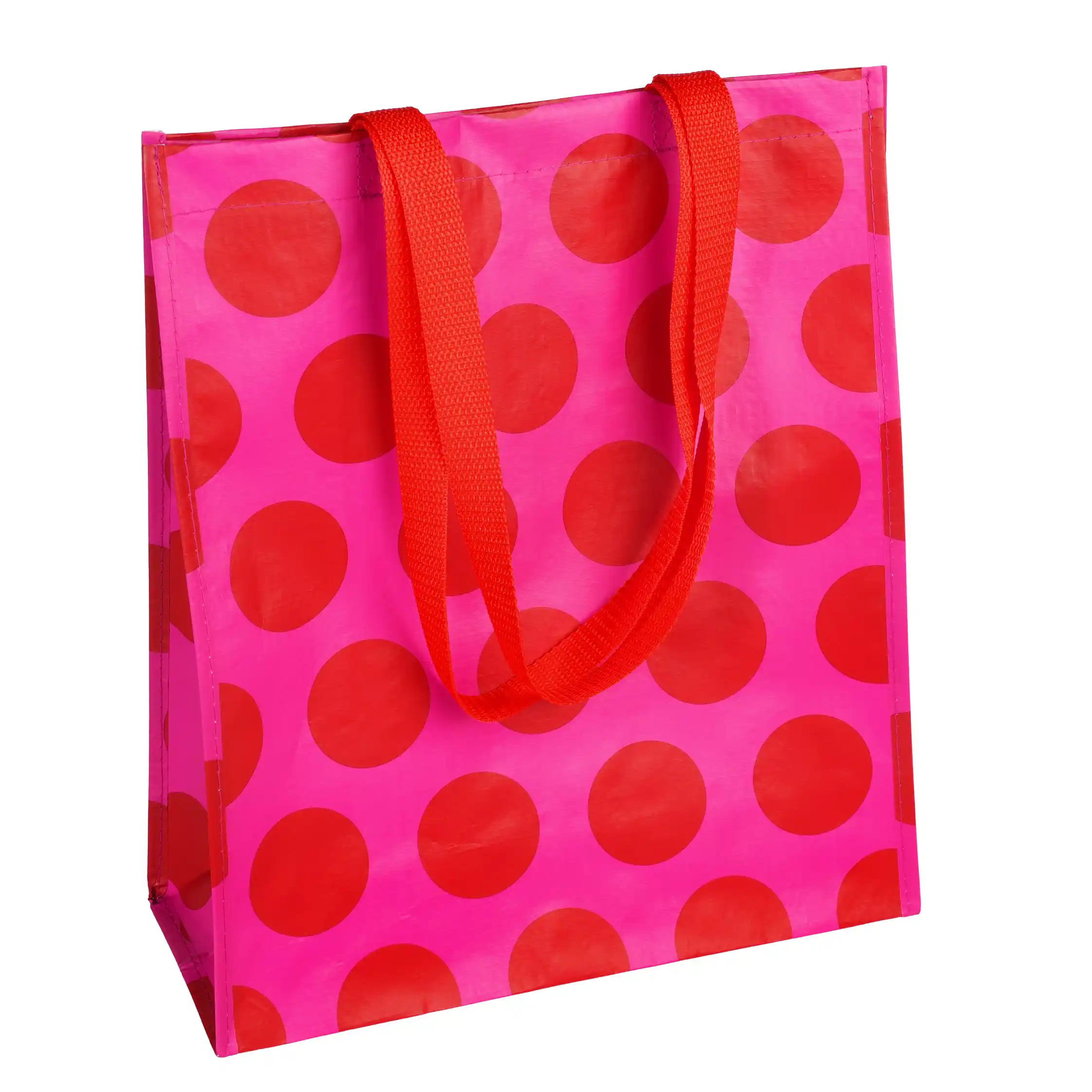 bolso de compras rojo y rosa spotlight