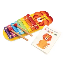 children's xylophone with song book - charlie the lion