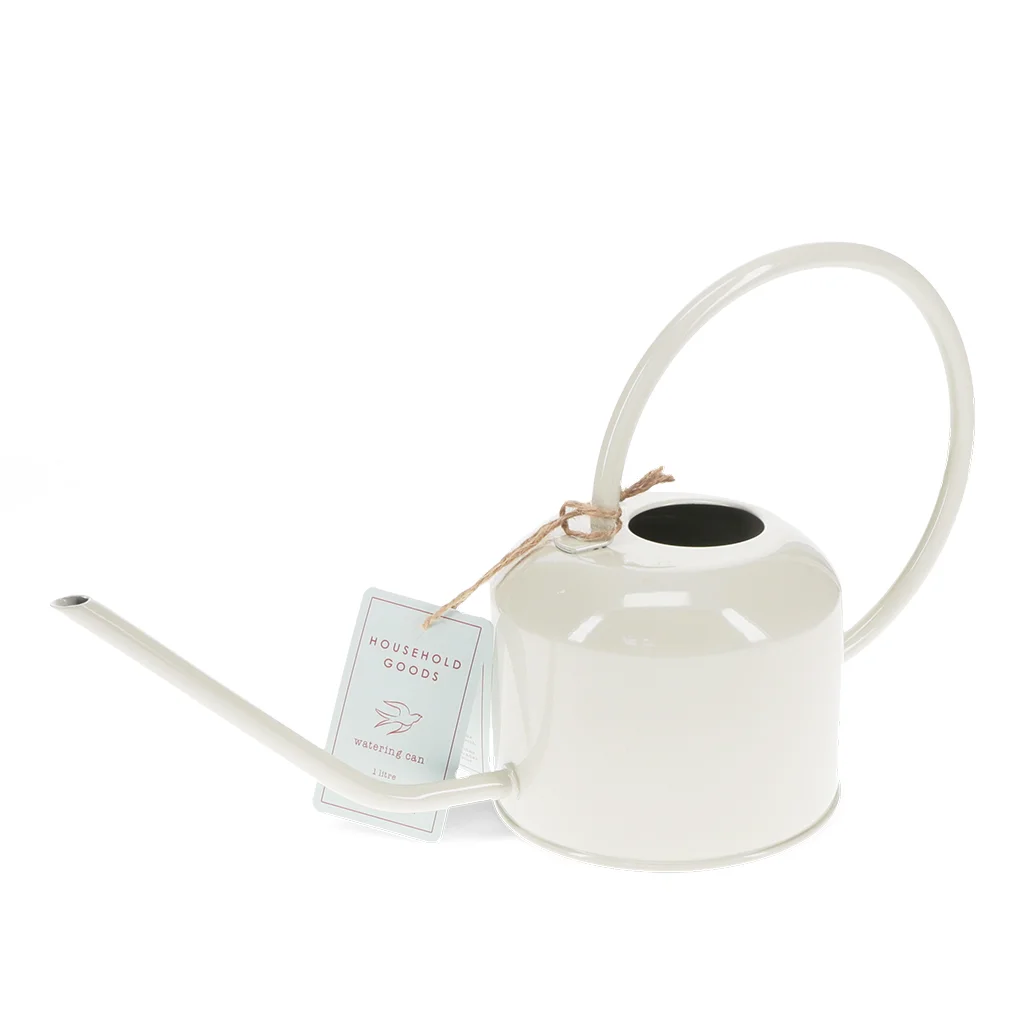 metal watering can 1ltr - stone grey