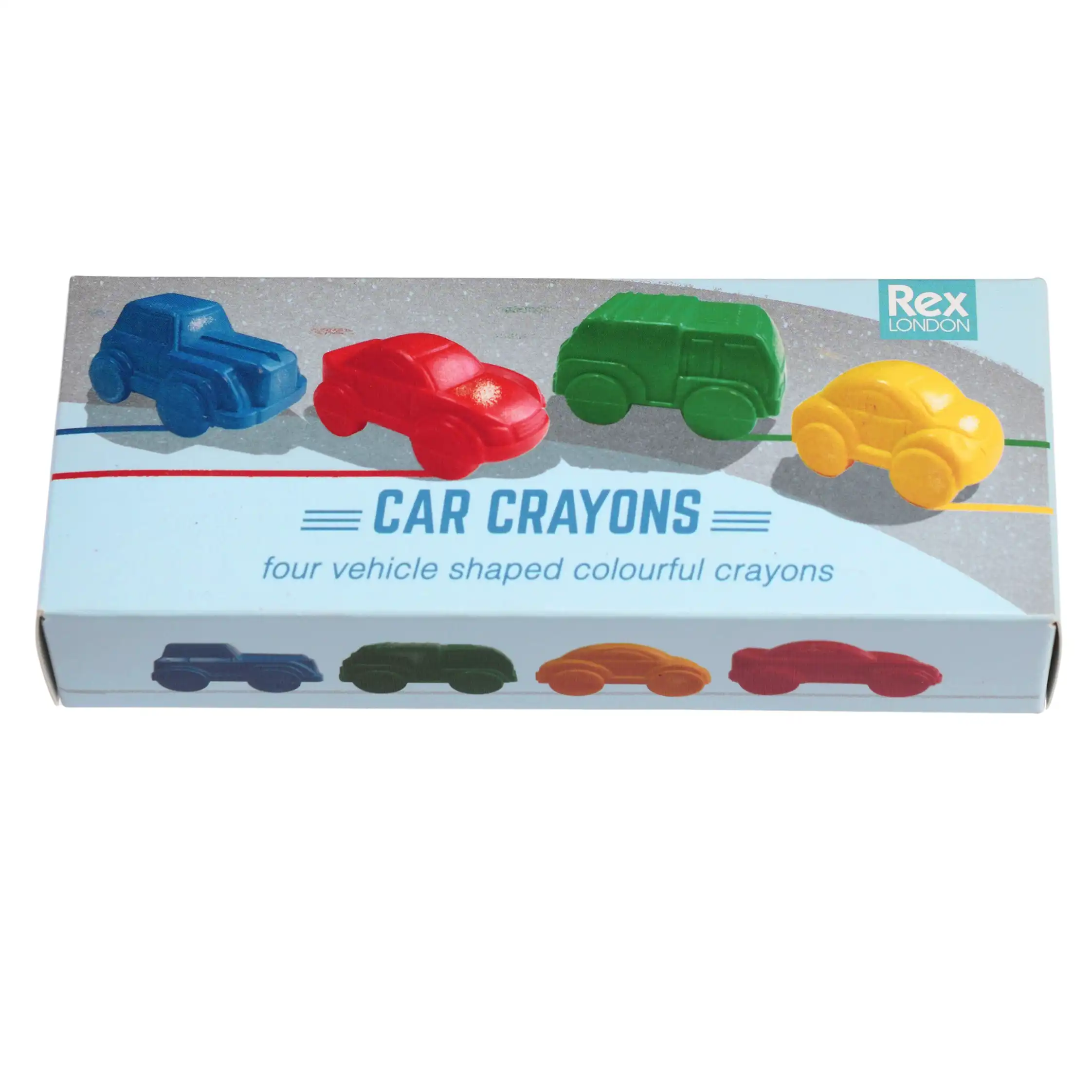 car crayons (set of 4) - road trip 