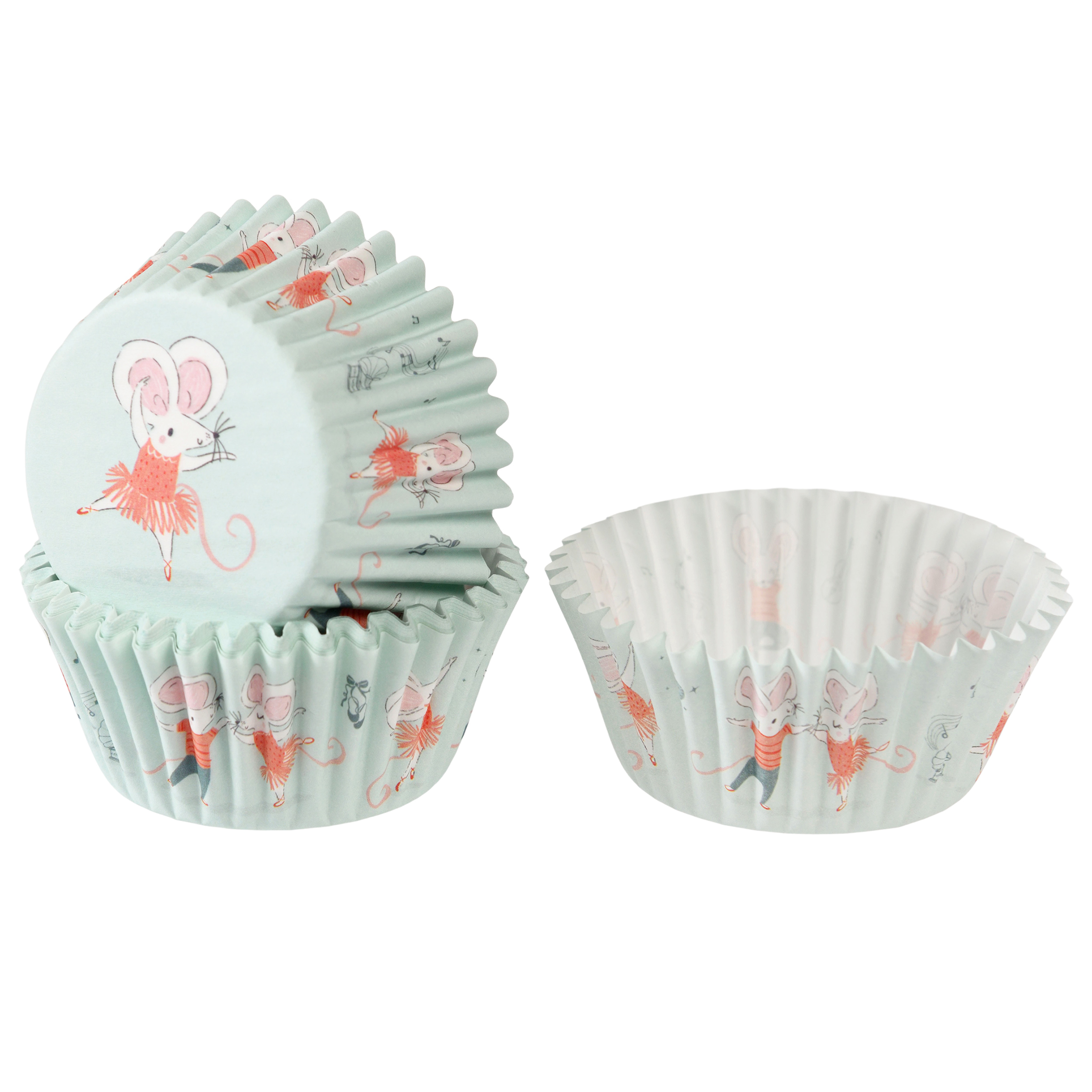 cupcake cases (pack of 50) - mouse ballet