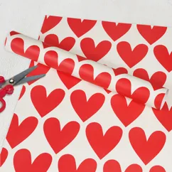 wrapping paper sheets - hearts