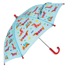 children's push-up umbrella - sunny sausage dog