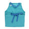 two-tone utility apron - aqua blue