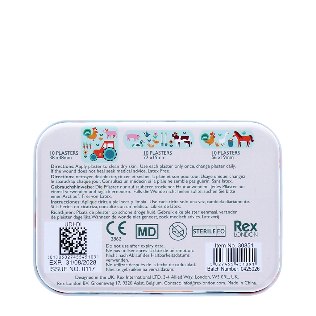 pansements enfant (30 pièces) - basse-cour