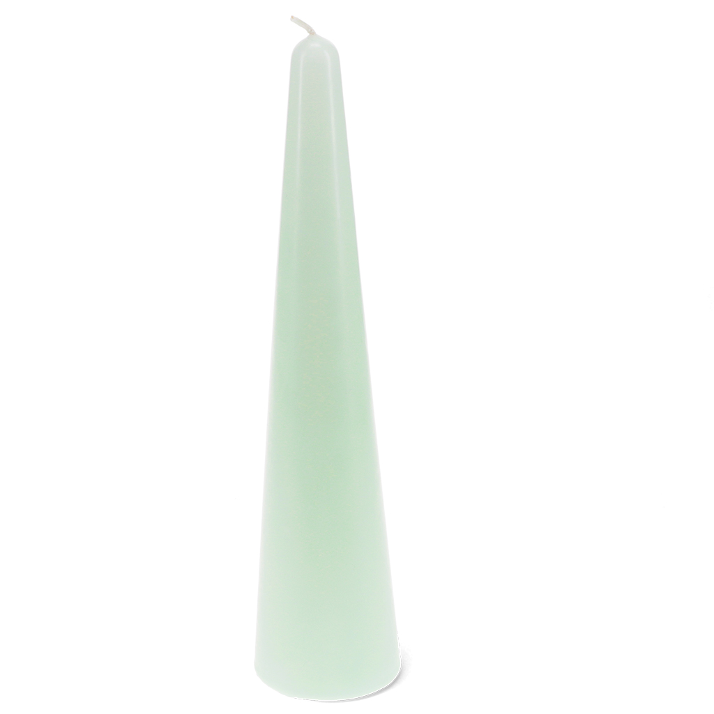 tall cone candle - mint green