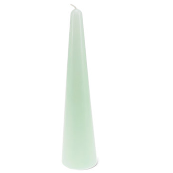 tall cone candle - mint green