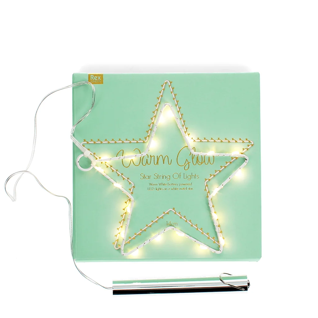 small metal star led light (14cm)