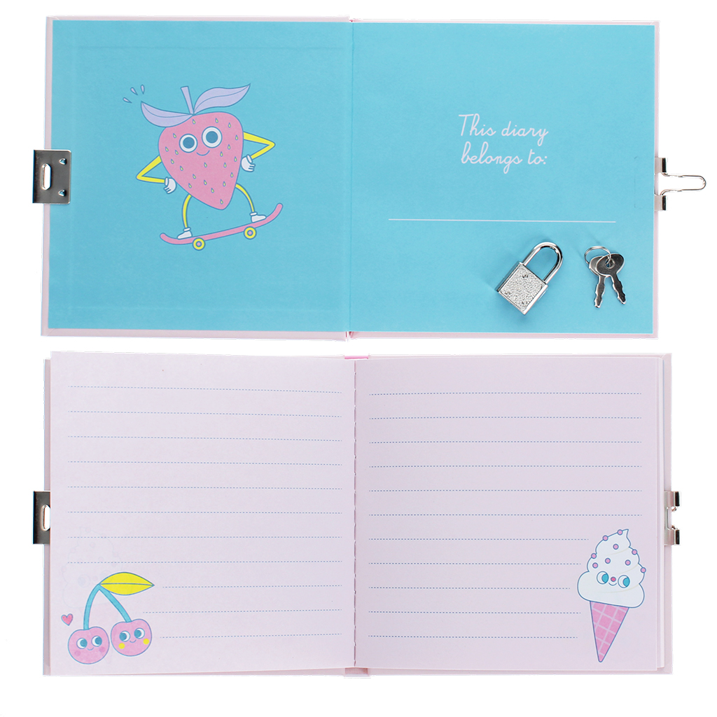 secret diary with padlock