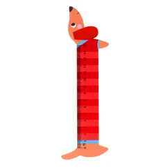 wooden ruler - sausage dog