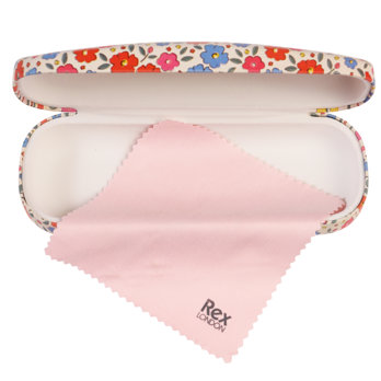 étui à lunettes et chiffon de nettoyage tilde