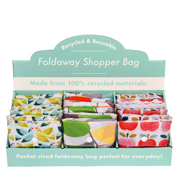 gemischte recycelte einkaufstaschen: vintage apple, vintage ivy, love birds