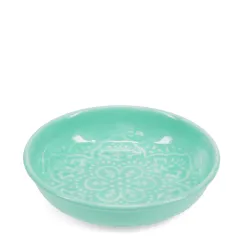 enamel trinket dish - aqua enamel trinket dish - aqua
