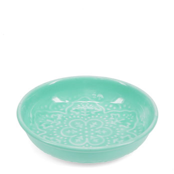 enamel trinket dish (10cm) - aqua