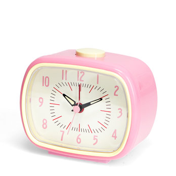retro alarm clock - pink