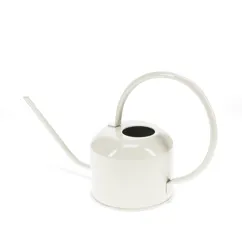 metal watering can 1ltr - stone grey metal watering can 1ltr - stone grey