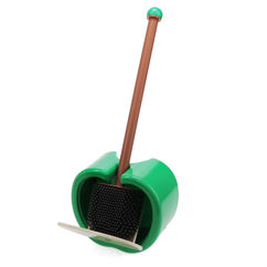 green apple toilet brush