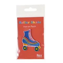 iron on patch - roller skate iron on patch - roller skate