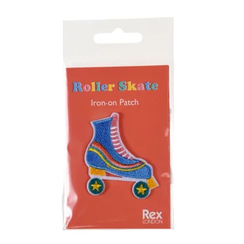 iron on patch - roller skate iron on patch - roller skate