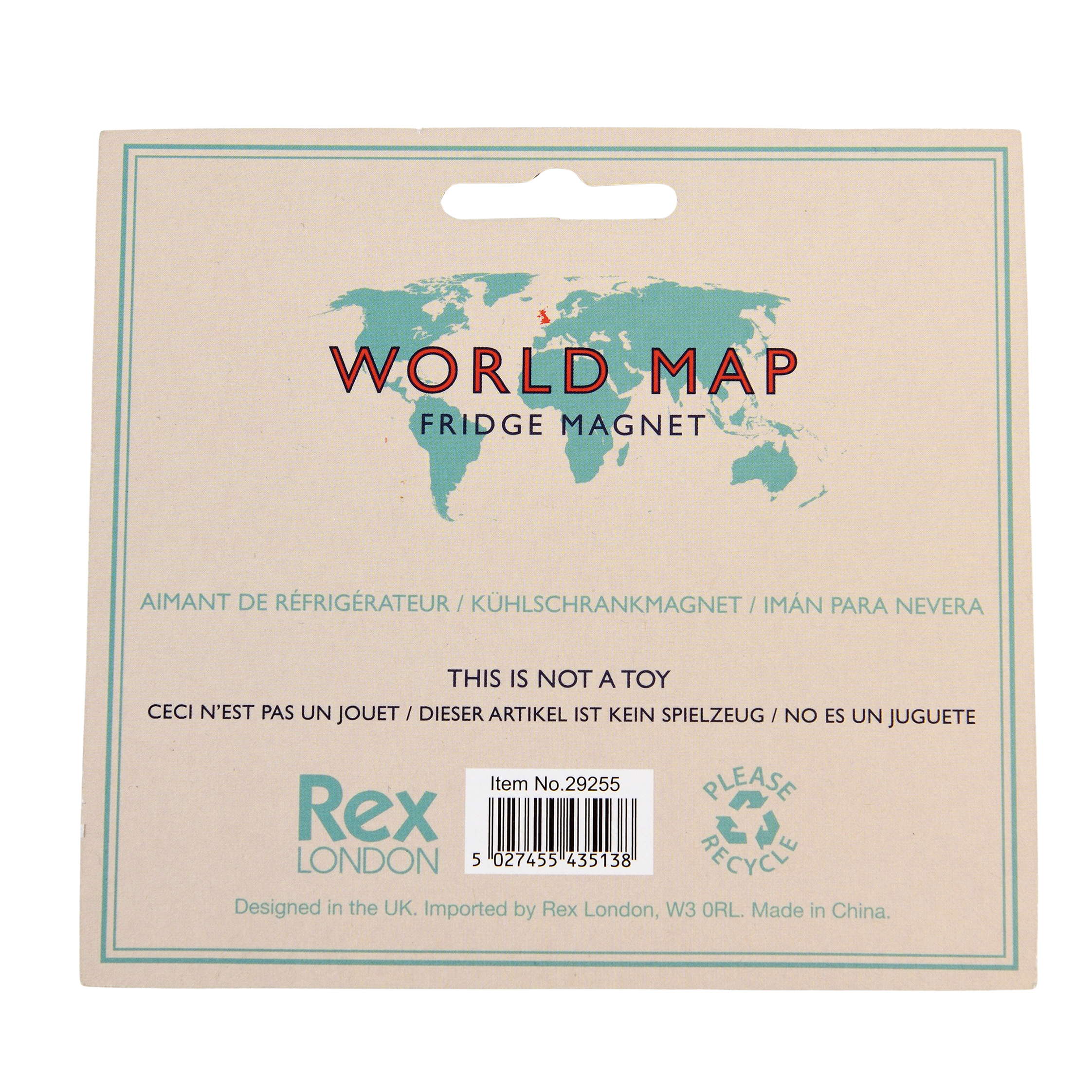 aimant de réfrigérateur world map