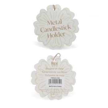 enamel cupped flower candle holder - aqua enamel cupped flower candle holder - aqua