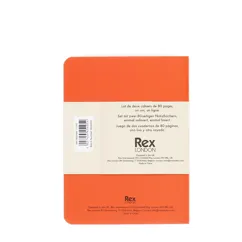 a6 notebooks (set of 2) - orange & blue a6 notebooks (set of 2) - orange & blue