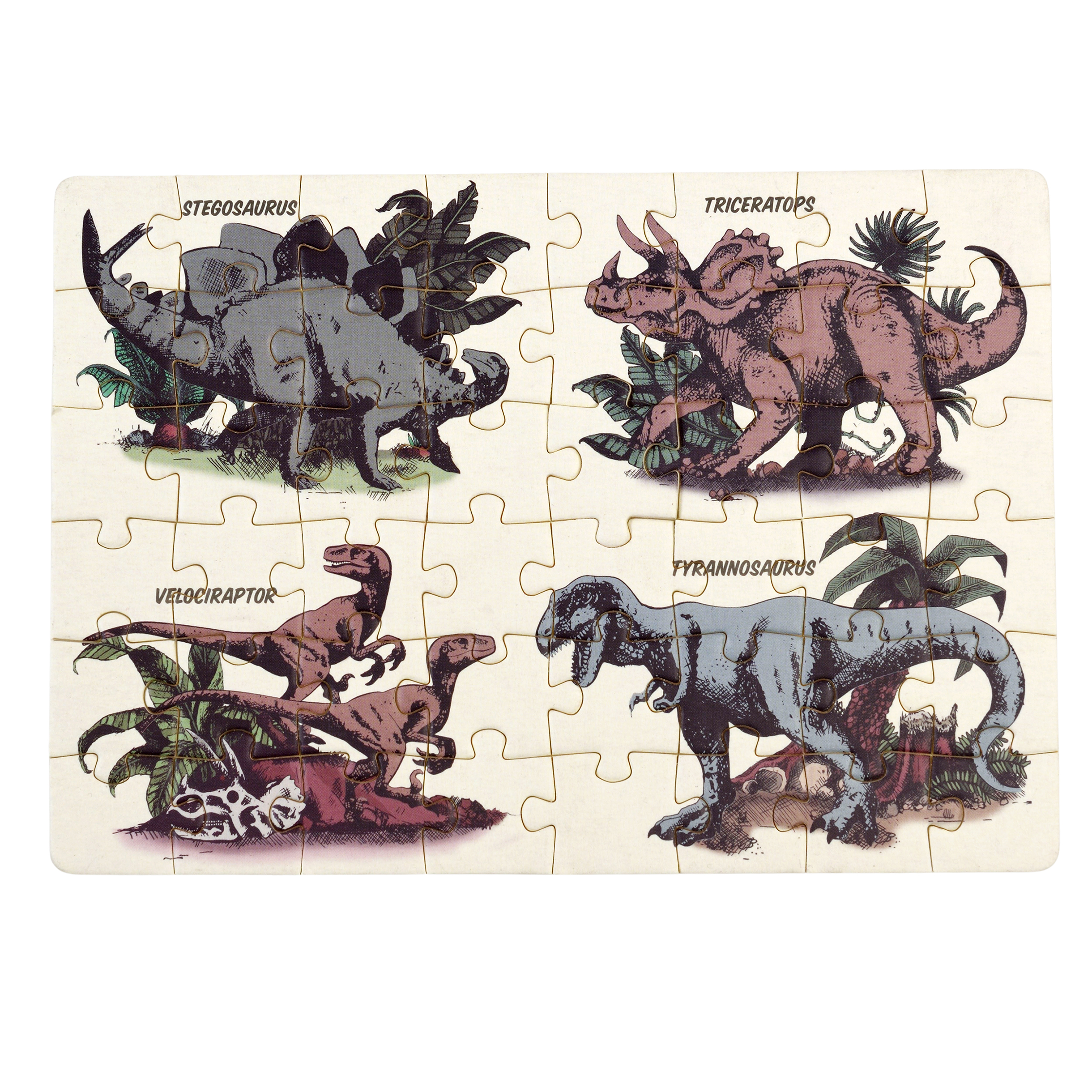 matchbox jigsaw puzzle - prehistoric land