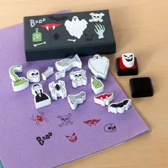 set of mini stamps - spooky  set of mini stamps - spooky