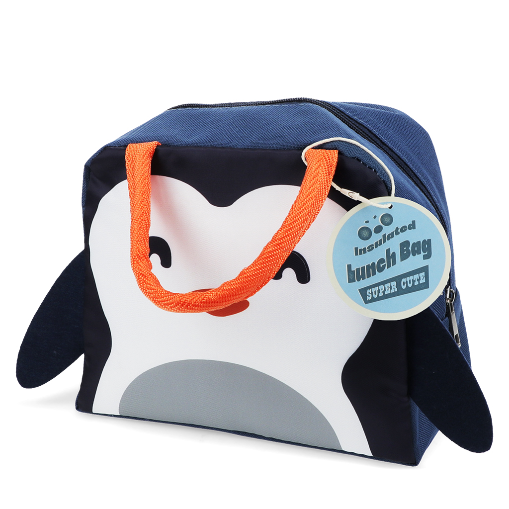 children's insulated lunch bag - penguin
