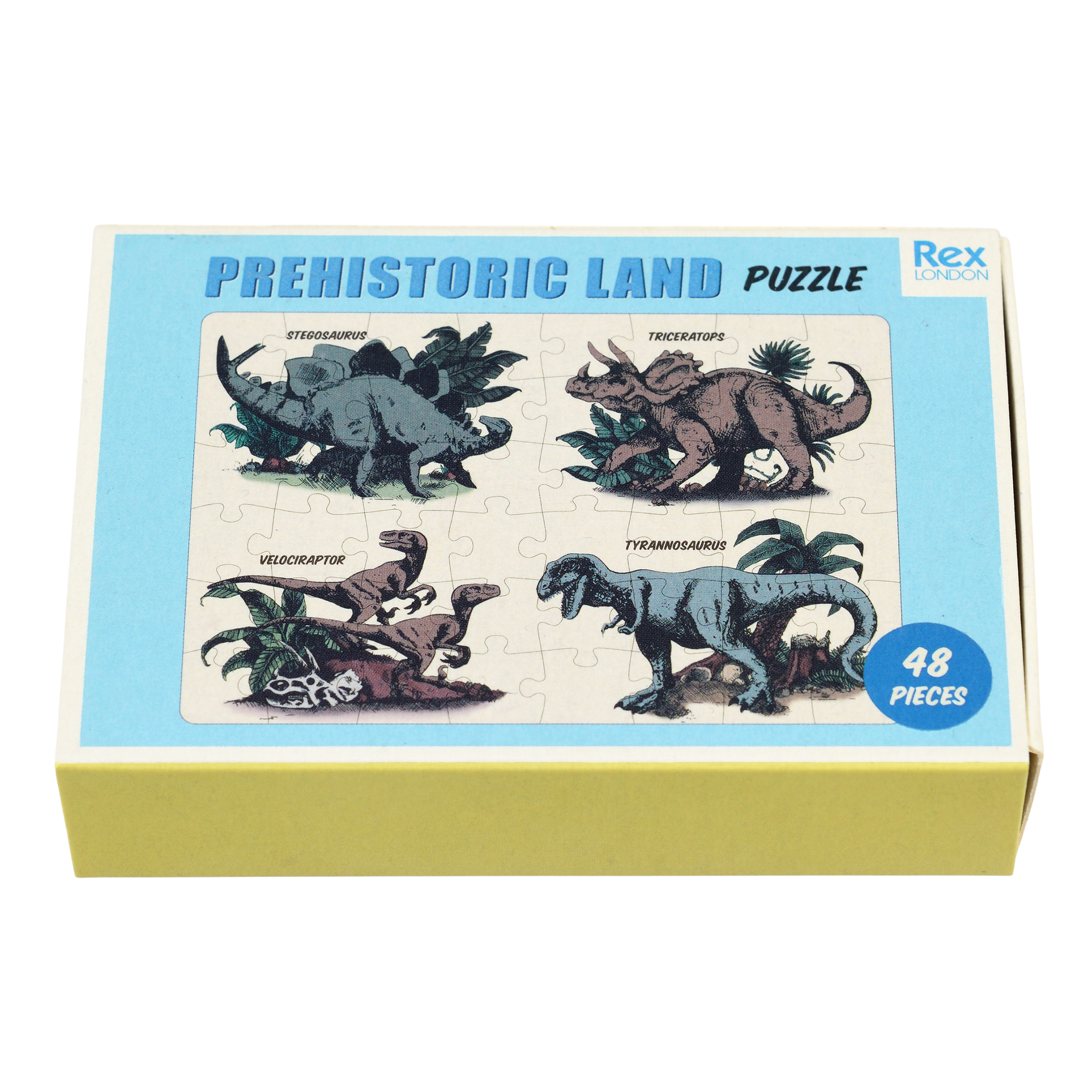 matchbox jigsaw puzzle - prehistoric land