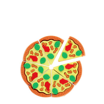 pizza eraser (7 slices)
