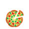 pizza eraser (7 slices)