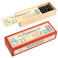 wooden box of dominoes