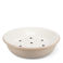 round two-part enamel soap dish - mushroom